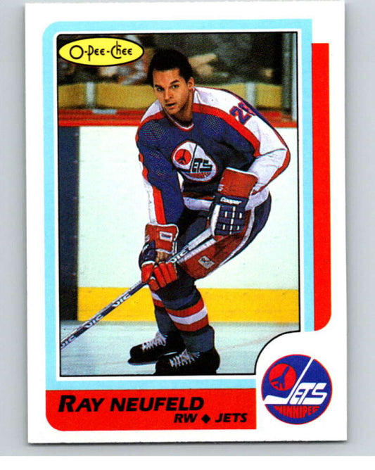 1986-87 O-Pee-Chee #177 Ray Neufeld  Winnipeg Jets  V63566 Image 1