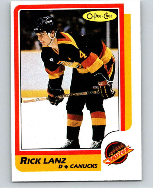 1986-87 O-Pee-Chee #179 Rick Lanz  Vancouver Canucks  V63569 Image 1