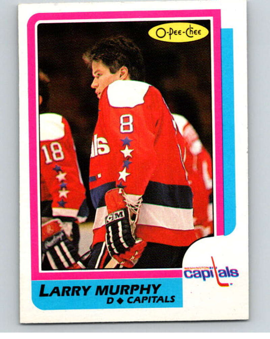 1986-87 O-Pee-Chee #185 Larry Murphy  Washington Capitals  V63586 Image 1