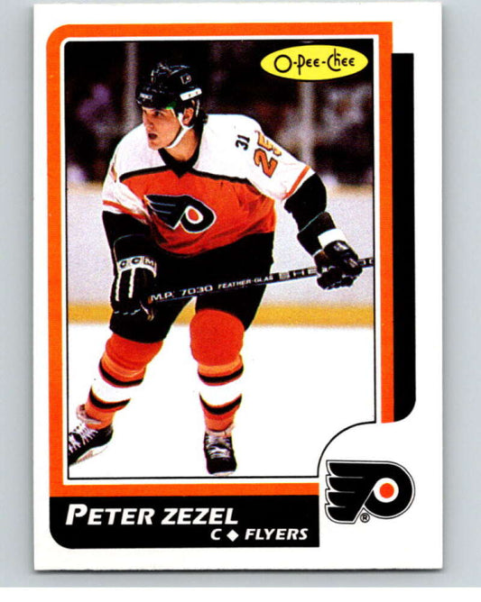 1986-87 O-Pee-Chee #190 Peter Zezel  Philadelphia Flyers  V63592 Image 1