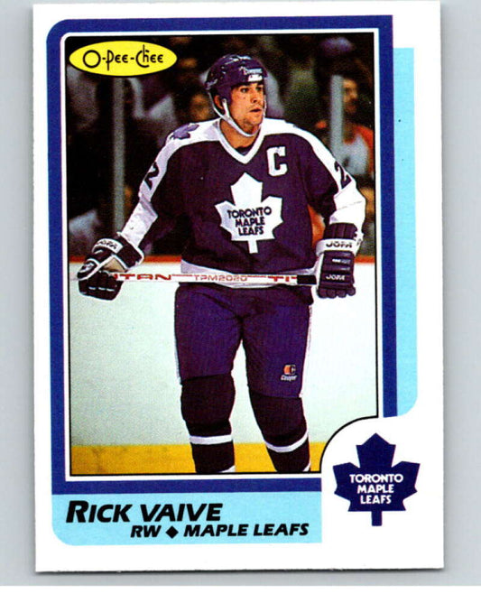 1986-87 O-Pee-Chee #191 Rick Vaive  Toronto Maple Leafs  V63594 Image 1