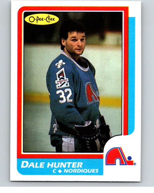 1986-87 O-Pee-Chee #192 Dale Hunter  Quebec Nordiques  V63595 Image 1