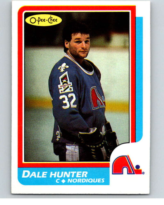 1986-87 O-Pee-Chee #192 Dale Hunter  Quebec Nordiques  V63596 Image 1