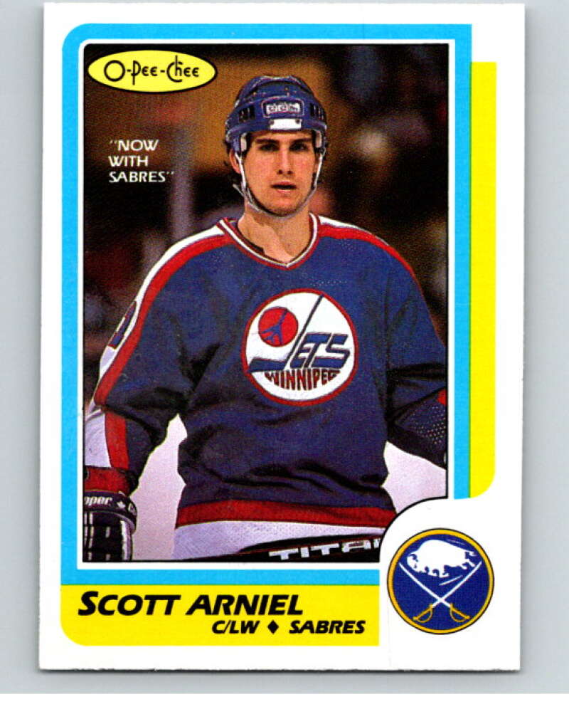 1986-87 O-Pee-Chee #194 Scott Arniel  Buffalo Sabres  V63602 Image 1