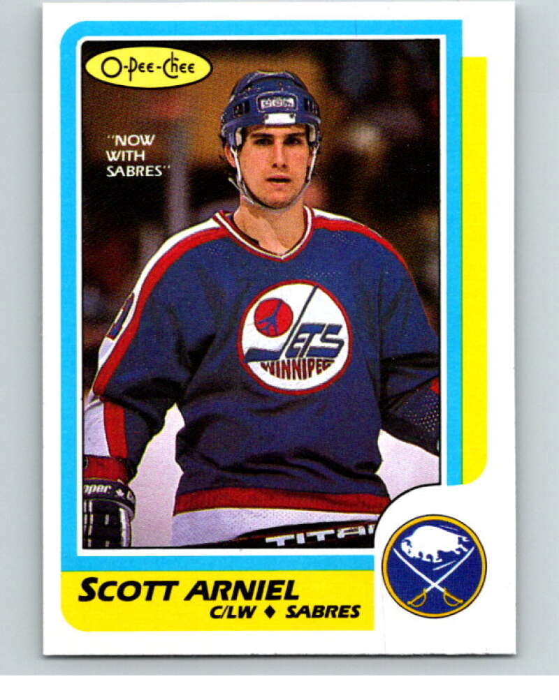 1986-87 O-Pee-Chee #194 Scott Arniel  Buffalo Sabres  V63603 Image 1