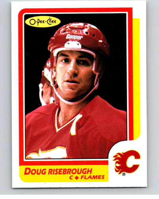 1986-87 O-Pee-Chee #196 Doug Risebrough  Calgary Flames  V63606 Image 1
