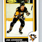 1986-87 O-Pee-Chee #231 Jim Johnson  RC Rookie Pittsburgh Penguins  V63673 Image 1