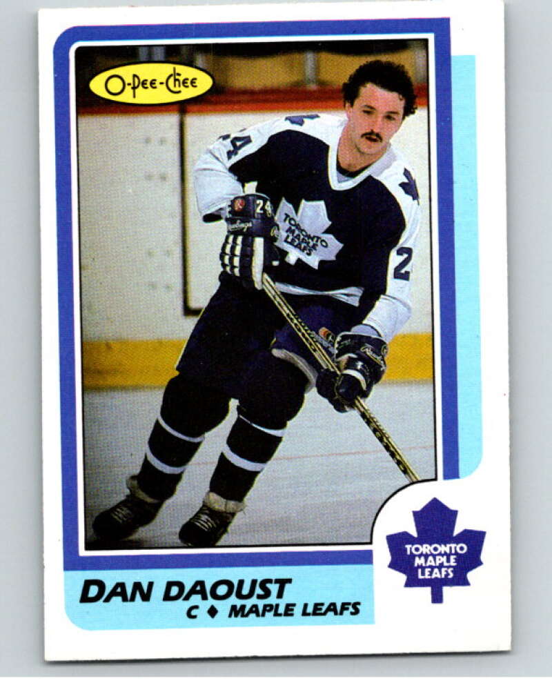 1986-87 O-Pee-Chee #241 Dan Daoust  Toronto Maple Leafs  V63692 Image 1