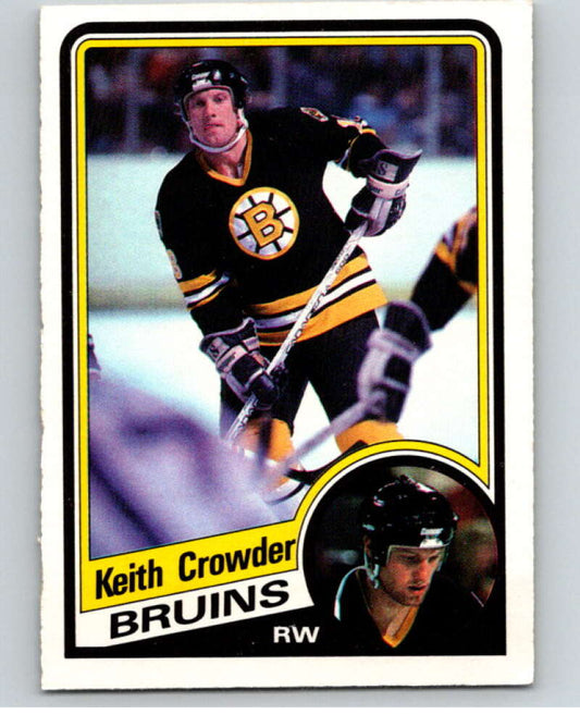 1984-85 O-Pee-Chee #2 Keith Crowder  Boston Bruins  V63732 Image 1