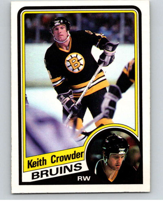 1984-85 O-Pee-Chee #2 Keith Crowder  Boston Bruins  V63734 Image 1