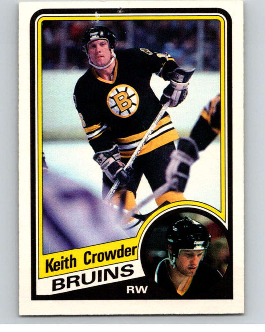 1984-85 O-Pee-Chee #2 Keith Crowder  Boston Bruins  V63735 Image 1