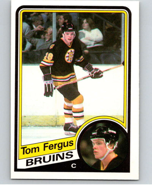 1984-85 O-Pee-Chee #4 Tom Fergus  Boston Bruins  V63740 Image 1