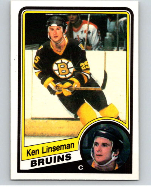 1984-85 O-Pee-Chee #7 Ken Linseman  Boston Bruins  V63751 Image 1