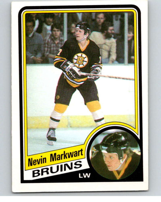 1984-85 O-Pee-Chee #8 Nevin Markwart  RC Rookie Boston Bruins  V63755 Image 1