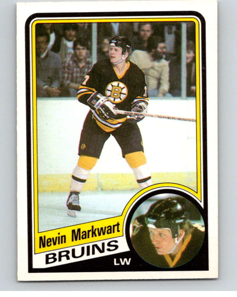 1984-85 O-Pee-Chee #8 Nevin Markwart  RC Rookie Boston Bruins  V63756 Image 1