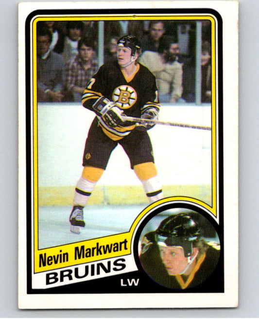 1984-85 O-Pee-Chee #8 Nevin Markwart  RC Rookie Boston Bruins  V63757 Image 1