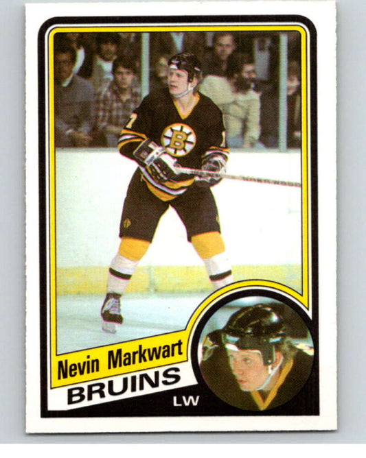 1984-85 O-Pee-Chee #8 Nevin Markwart  RC Rookie Boston Bruins  V63758 Image 1