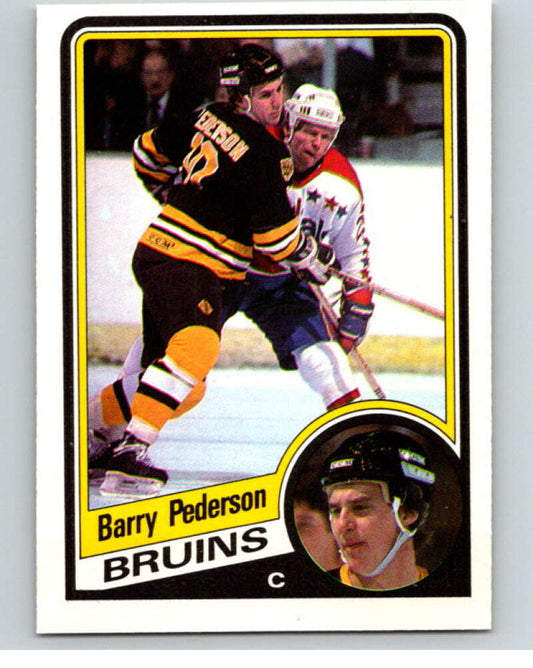 1984-85 O-Pee-Chee #14 Barry Pederson  Boston Bruins  V63776 Image 1