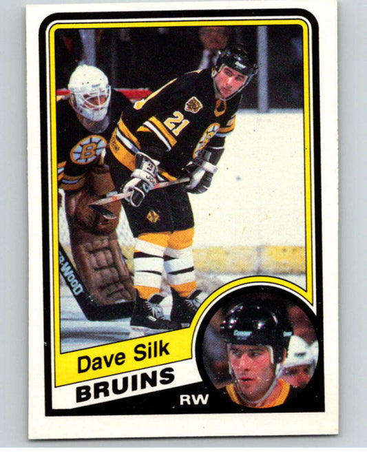 1984-85 O-Pee-Chee #16 Dave Silk  RC Rookie Boston Bruins  V63783 Image 1