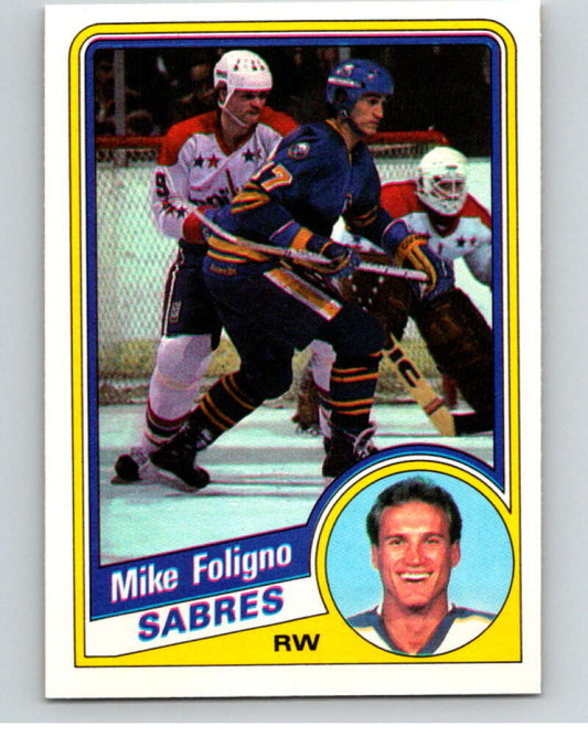 1984-85 O-Pee-Chee #20 Mike Foligno  Buffalo Sabres  V63788 Image 1