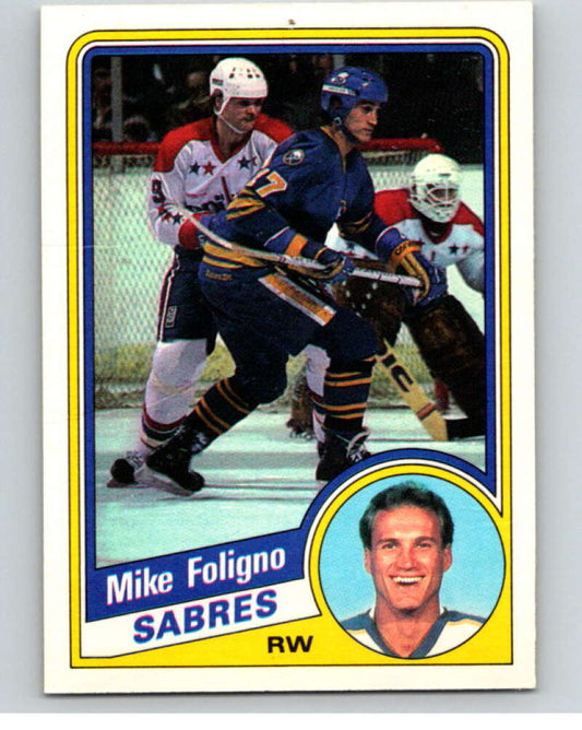 1984-85 O-Pee-Chee #20 Mike Foligno  Buffalo Sabres  V63790 Image 1