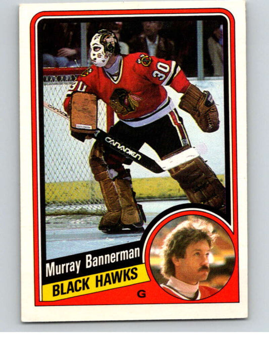 1984-85 O-Pee-Chee #32 Murray Bannerman  Chicago Blackhawks  V63824 Image 1