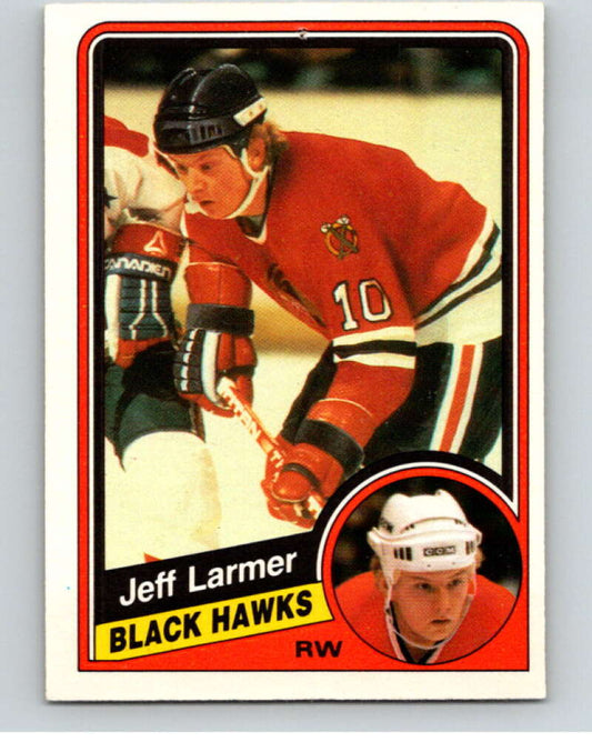 1984-85 O-Pee-Chee #36 Jeff Larmer  Chicago Blackhawks  V63832 Image 1