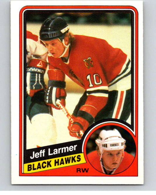 1984-85 O-Pee-Chee #36 Jeff Larmer  Chicago Blackhawks  V63833 Image 1