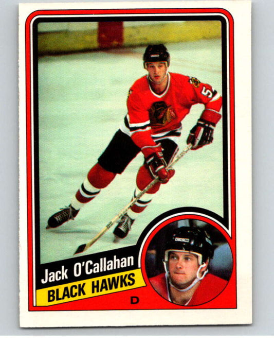 1984-85 O-Pee-Chee #43 Jack O'Callahan  RC Rookie Chicago Blackhawks  V63860 Image 1