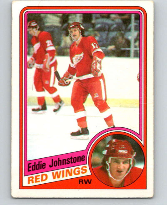 1984-85 O-Pee-Chee #55 Ed Johnstone  Detroit Red Wings  V63897 Image 1