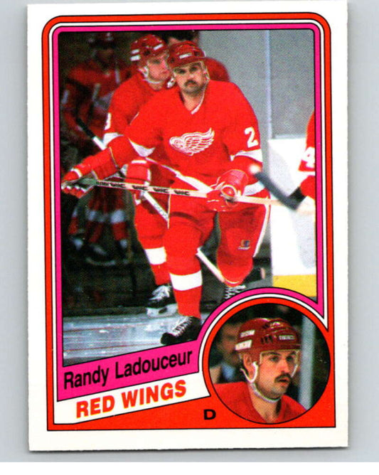 1984-85 O-Pee-Chee #60 Randy Ladouceur  RC Rookie Detroit Red Wings  V63910 Image 1