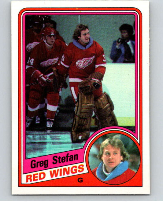 1984-85 O-Pee-Chee #65 Greg Stefan  RC Rookie Detroit Red Wings  V63921 Image 1