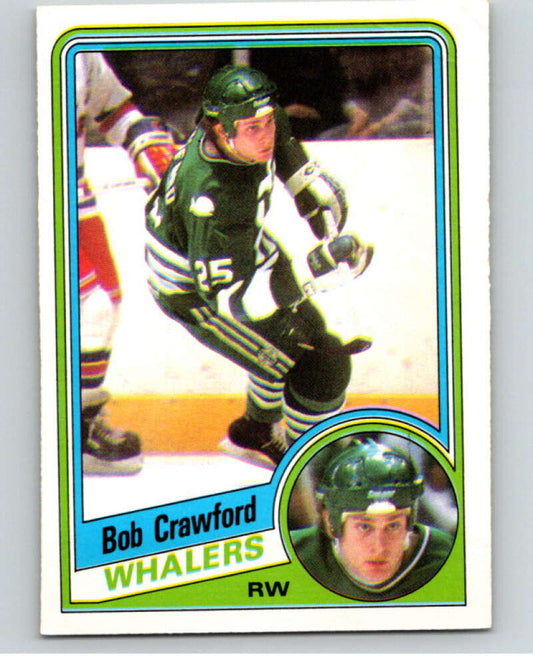 1984-85 O-Pee-Chee #68 Bob Crawford  RC Rookie Hartford Whalers  V63929 Image 1