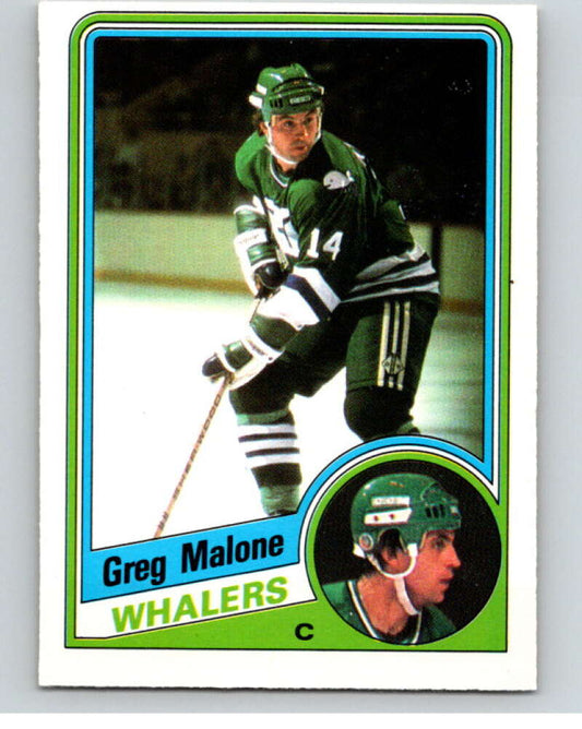 1984-85 O-Pee-Chee #74 Greg Malone  Hartford Whalers  V63945 Image 1