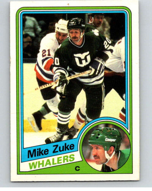 1984-85 O-Pee-Chee #80 Mike Zuke  Hartford Whalers  V63961 Image 1
