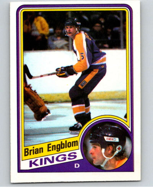 1984-85 O-Pee-Chee #83 Brian Engblom  Los Angeles Kings  V63970 Image 1