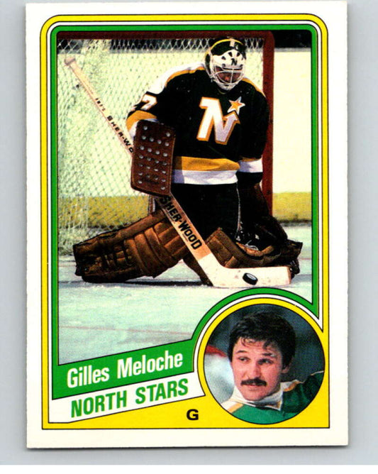 1984-85 O-Pee-Chee #104 Gilles Meloche  Minnesota North Stars  V64024 Image 1