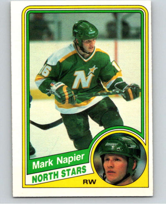 1984-85 O-Pee-Chee #105 Mark Napier  Minnesota North Stars  V64027 Image 1