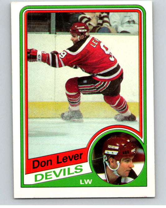 1984-85 O-Pee-Chee #112 Don Lever  New Jersey Devils  V64046 Image 1