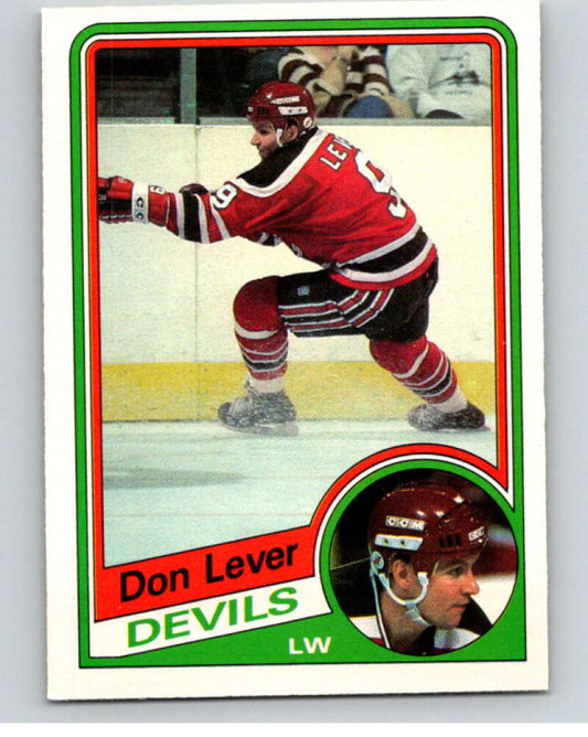 1984-85 O-Pee-Chee #112 Don Lever  New Jersey Devils  V64047 Image 1