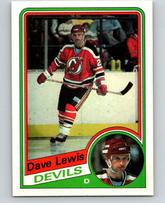 1984-85 O-Pee-Chee #113 Dave Lewis  New Jersey Devils  V64049 Image 1