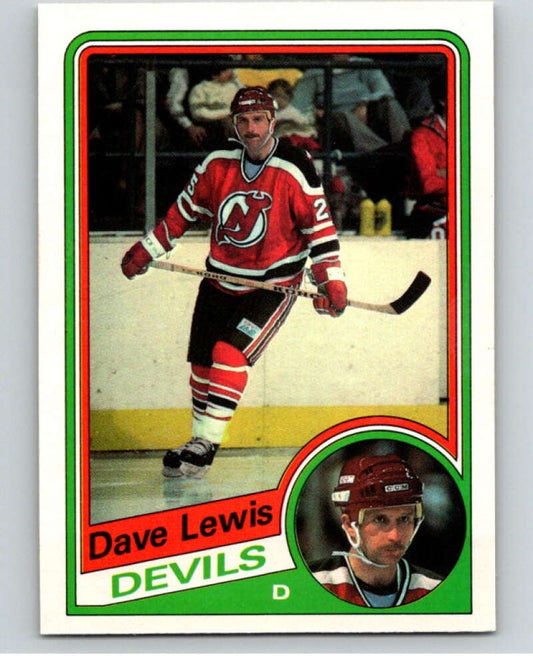 1984-85 O-Pee-Chee #113 Dave Lewis  New Jersey Devils  V64050 Image 1