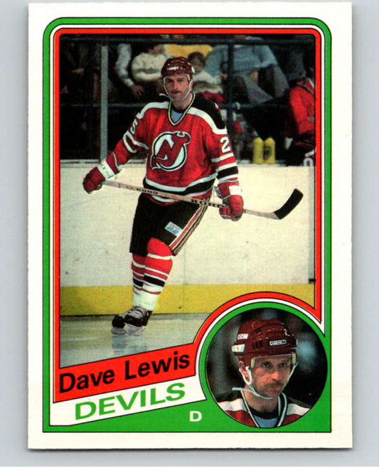 1984-85 O-Pee-Chee #113 Dave Lewis  New Jersey Devils  V64051 Image 1