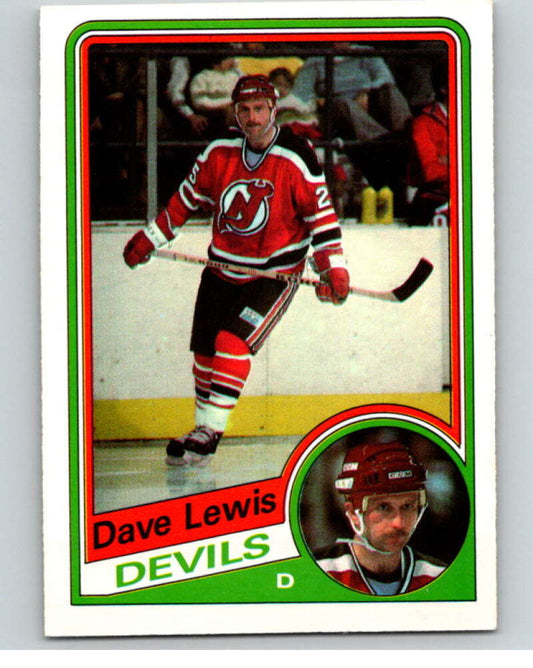 1984-85 O-Pee-Chee #113 Dave Lewis  New Jersey Devils  V64054 Image 1