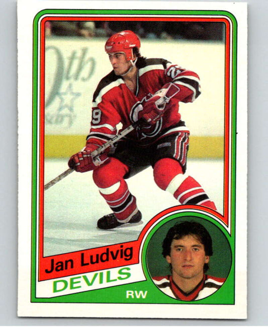 1984-85 O-Pee-Chee #116 Jan Ludvig  RC Rookie New Jersey Devils  V64062 Image 1