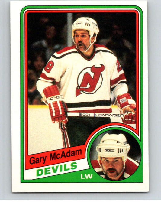 1984-85 O-Pee-Chee #117 Gary McAdam  New Jersey Devils  V64063 Image 1