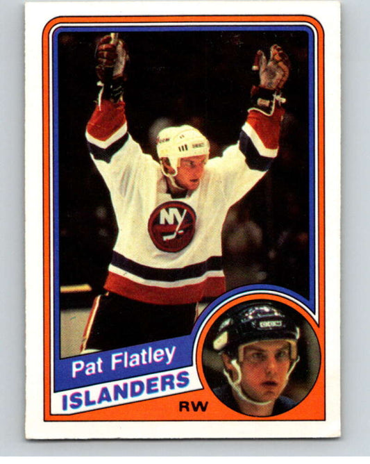 1984-85 O-Pee-Chee #124 Patrick Flatley  RC Rookie New York Islanders  V64081 Image 1