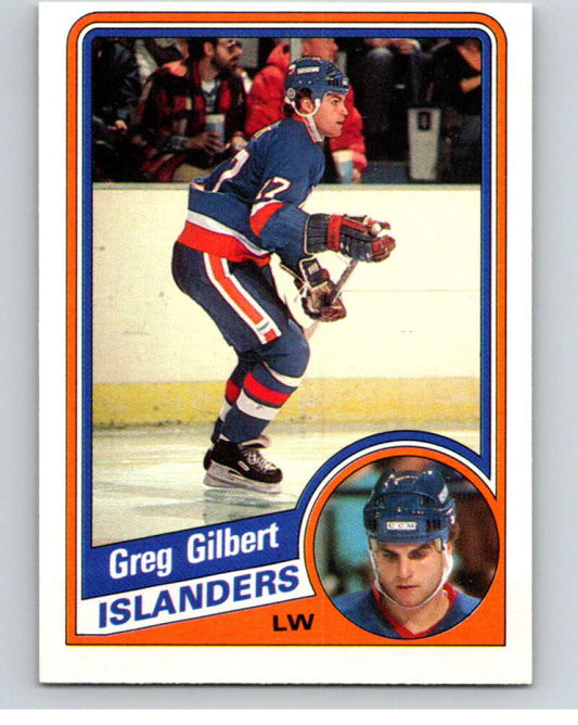 1984-85 O-Pee-Chee #125 Greg Gilbert  RC Rookie New York Islanders  V64084 Image 1