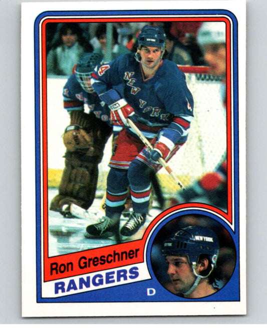 1984-85 O-Pee-Chee #141 Ron Greschner  New York Rangers  V64131 Image 1