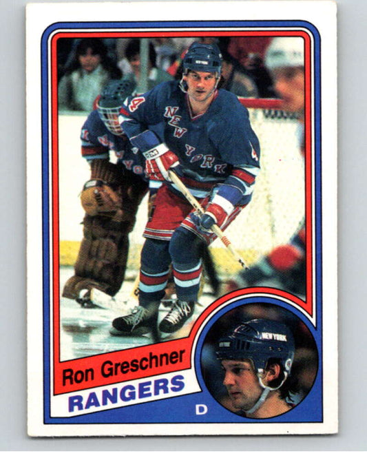 1984-85 O-Pee-Chee #141 Ron Greschner  New York Rangers  V64132 Image 1